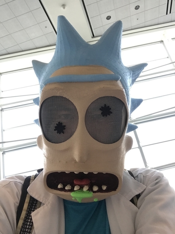 Rick Sanchez mask remix for larger printers