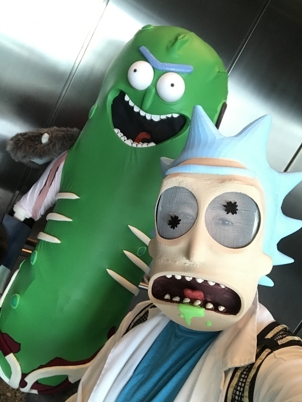 Rick Sanchez mask Eye Flat