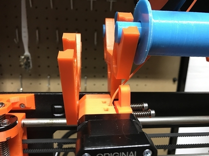 Prusa i3 Rolling Stand (remix of Universal Spool Roller) 3D Print 180564