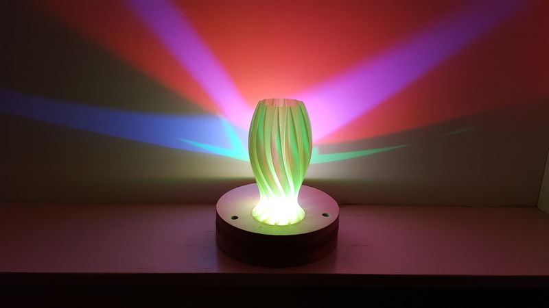 Wave Carved lamp