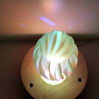 Wave Carved lamp - Thumbnail 3