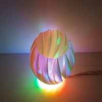 Wave Carved lamp - Thumbnail 11