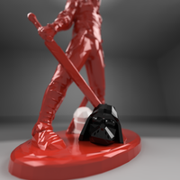 Small Faceless remix with darth vader 3D Printing 180673