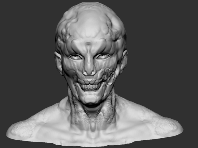 Zombie Head 3D Print 180717