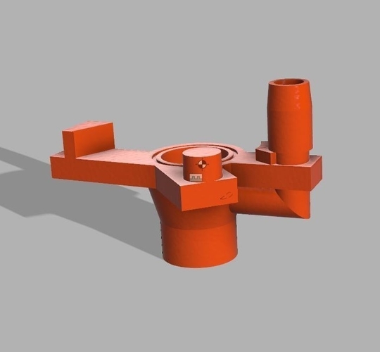 Stepcraft Cnc Exhaust Adapter  3D Print 180718