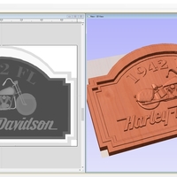 1942 FL Harley Davidson Sign - Thumbnail 3