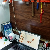 3D printed articulating LED lamp - Thumbnail 4