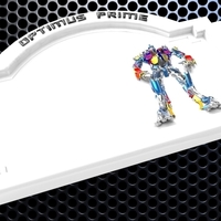 Optimus Prime Bedroom Door Sign Template - 2 versions - Thumbnail 1