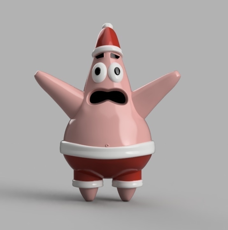 Patrick Star Tree Topper (Xmas)