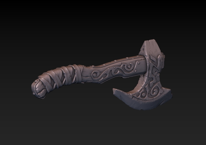 Battle Axe 3D Print 180876