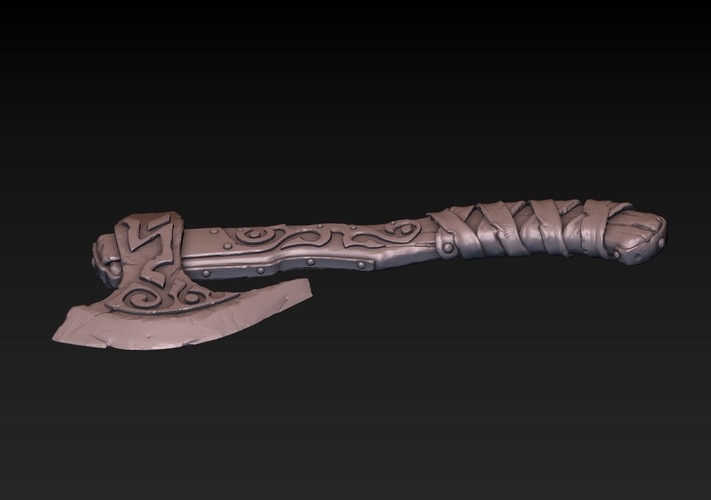 Battle Axe 3D Print 180881