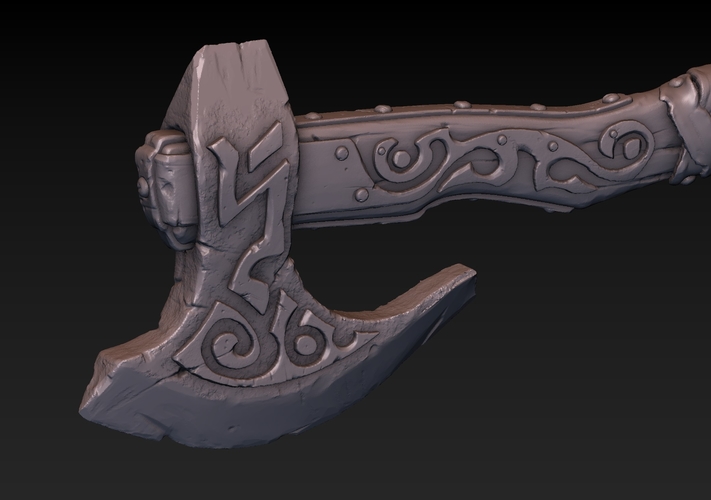 Battle Axe 3D Print 180882