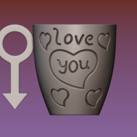 Cup with gender symbol - Thumbnail 11