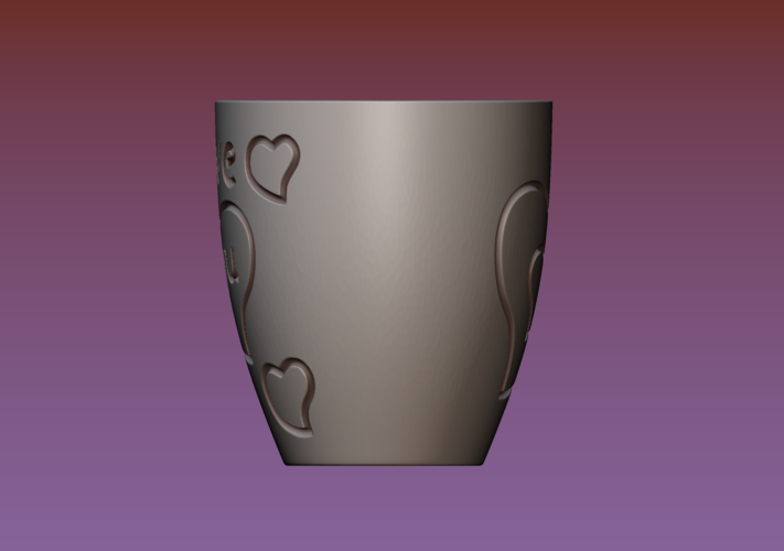 Cup with gender symbol 3D Print 180901