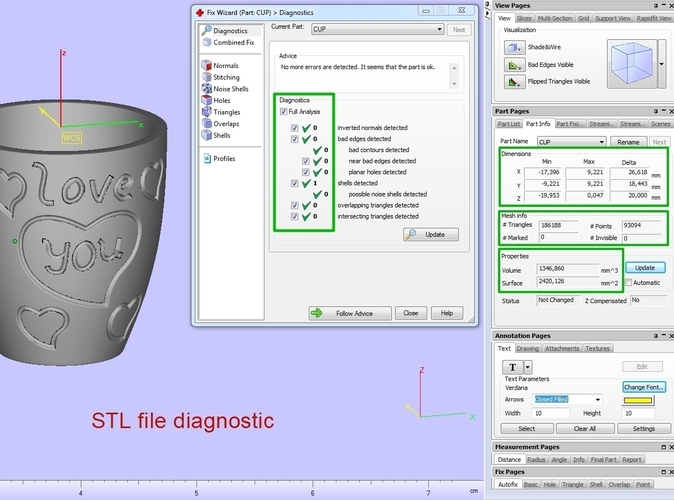 Cup with gender symbol 3D Print 180906