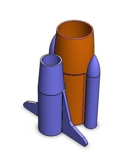 Space Shuttle Pen Stand 3D Print 180979