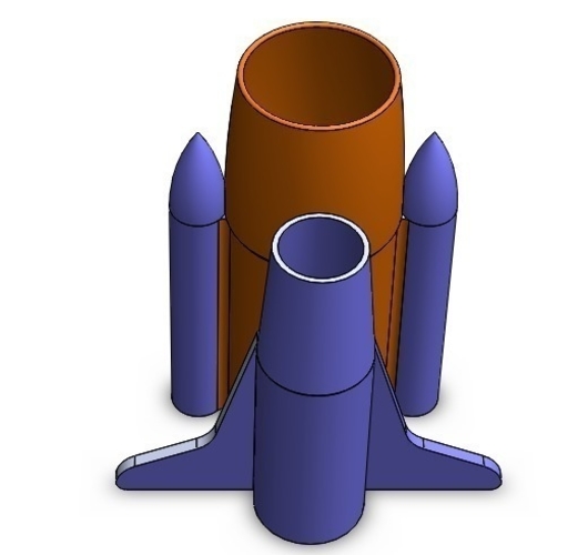 Space Shuttle Pen Stand 3D Print 180980