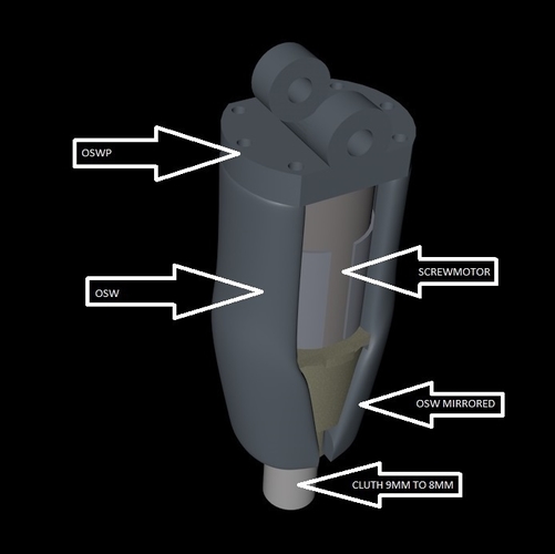 Damian legs (InMoov) 3D Print 181057