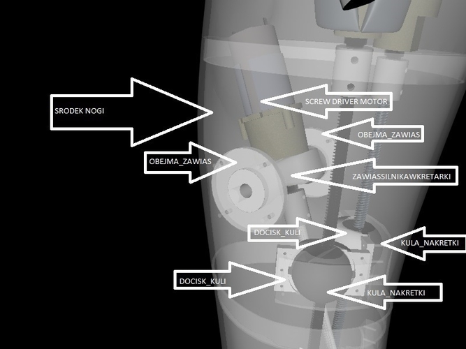 Damian legs (InMoov) 3D Print 181058