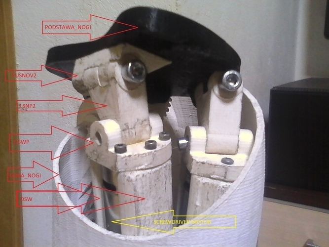 Damian legs (InMoov) 3D Print 181070