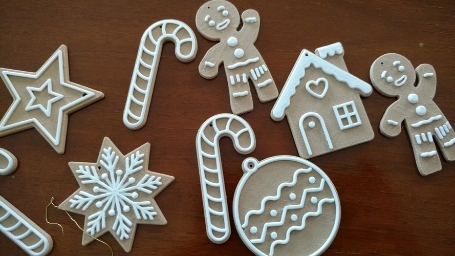 christmas (cookie) ornaments 3D Print 181087
