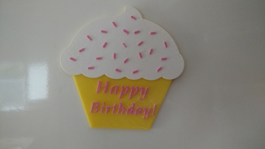 Cupcake birthday gift 3D Print 181110
