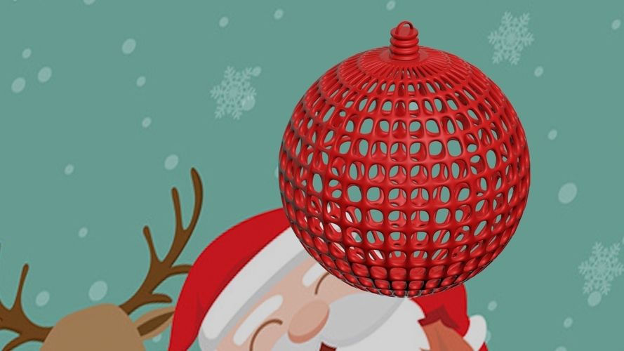 CHRISTMAS TREE BALL------CUSTOMIZABLE 3D Print 181151