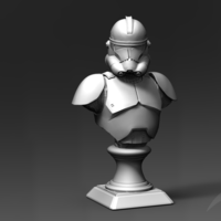 Small Galaxy  Trooper P2 - Bust Fan Art 3D Printing 181223