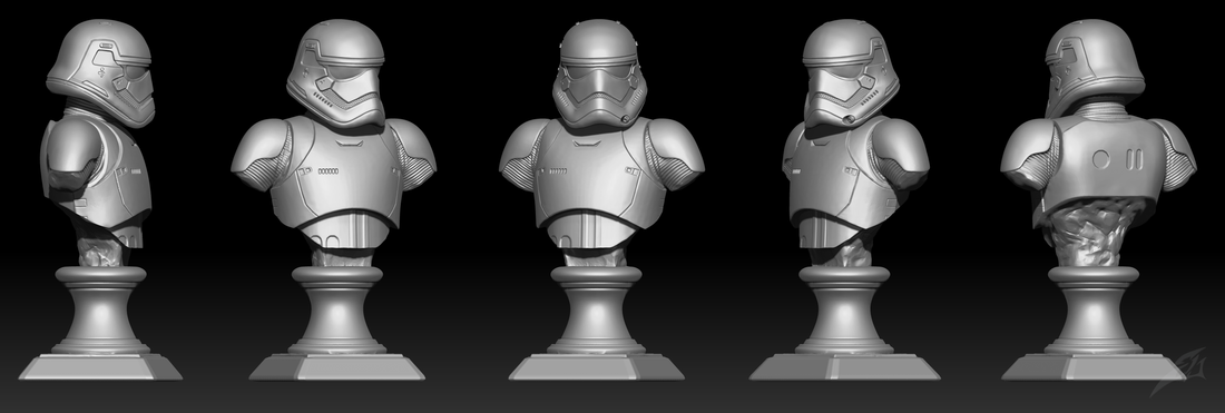 1st Galaxy Trooper Bust Fan Art 3D Print 181233