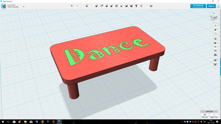 Dance Table For Barbies 3D Print 181293