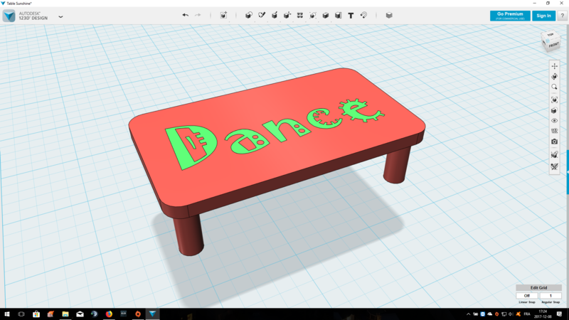 Dance Table For Barbies