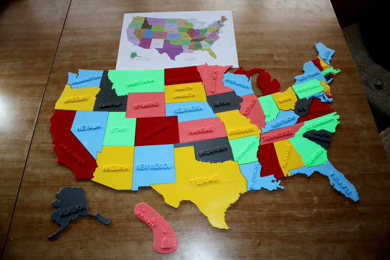 USA States, 3D puzzle, Study Plan