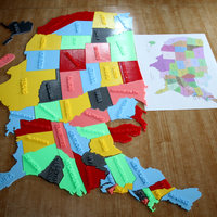 USA States, 3D puzzle, Study Plan - Thumbnail 14