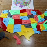 USA States, 3D puzzle, Study Plan - Thumbnail 15