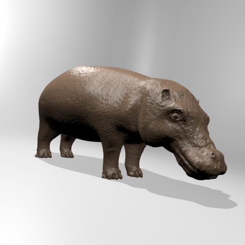Hippopotamus 3D Print 181400