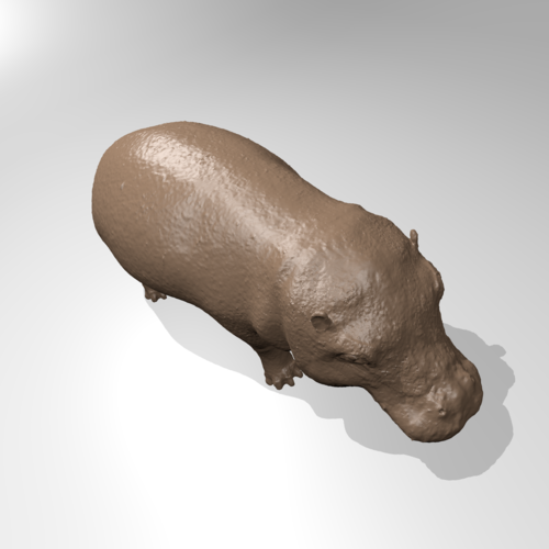 Hippopotamus 3D Print 181401