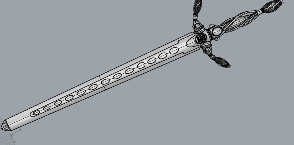 Vorpal Sword replica from alice in wonderland 3D Print 181465