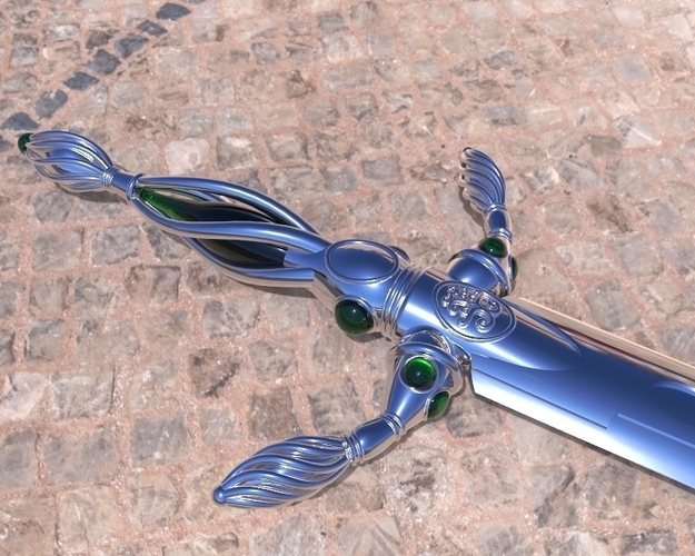 Vorpal Sword replica from alice in wonderland 3D Print 181467
