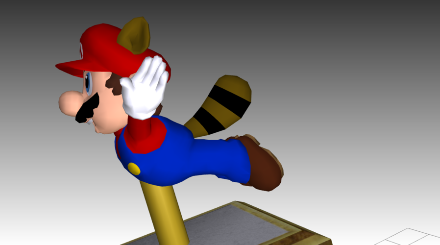 Raccoon Mario 3D Print 181494