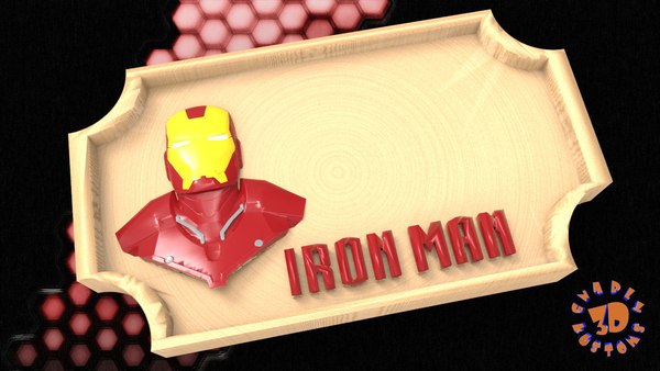 Iron Man Bedroom Door Sign Template