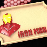Small Iron Man Bedroom Door Sign Template 3D Printing 181509