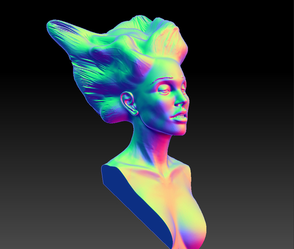 Angel, Wing-Haired Lady 3D Print 181562