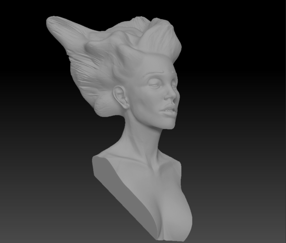 Angel, Wing-Haired Lady 3D Print 181565