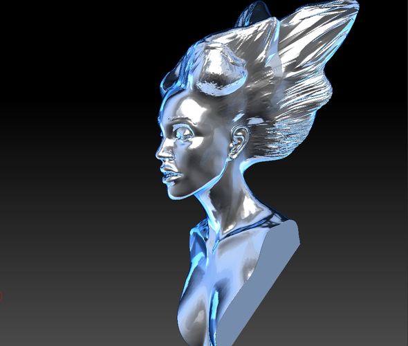 Angel, Wing-Haired Lady 3D Print 181567