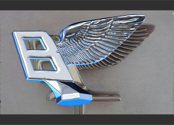 Bentley hood ornament. Flying B mascot 3D Print 181574
