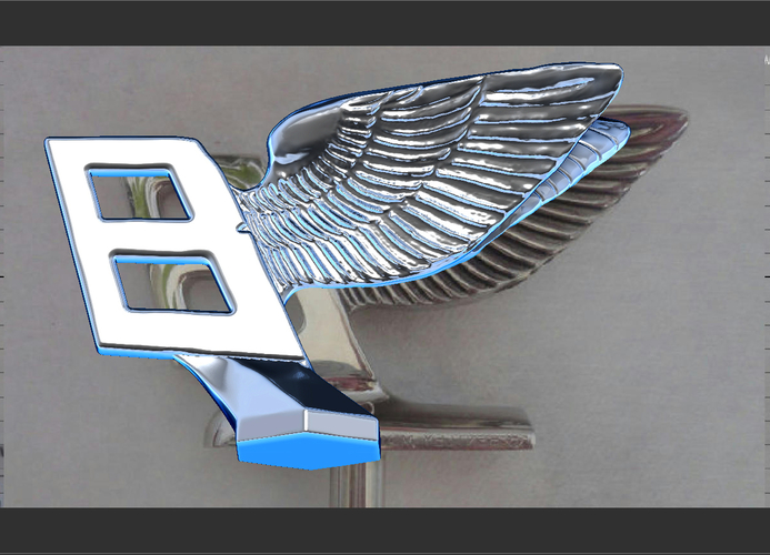 Bentley hood ornament. Flying B mascot 3D Print 181575