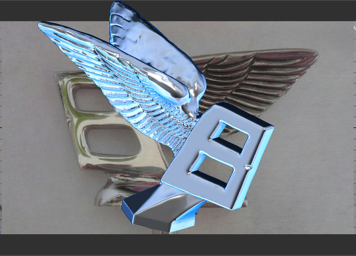 Bentley hood ornament. Flying B mascot 3D Print 181576