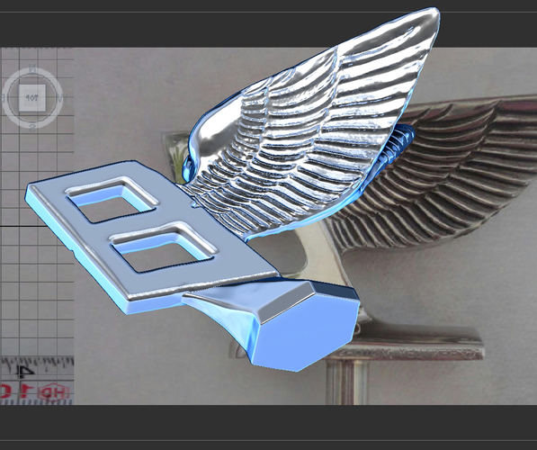 Bentley hood ornament. Flying B mascot 3D Print 181578