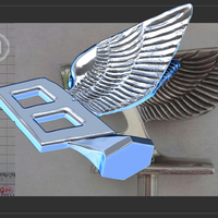 Bentley hood ornament. Flying B mascot - Thumbnail 5