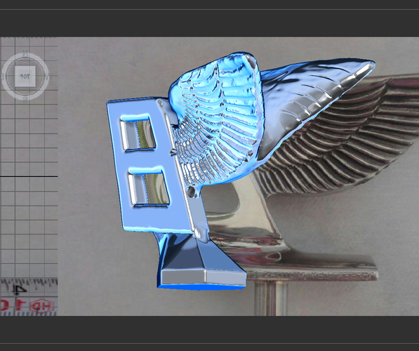 Bentley hood ornament. Flying B mascot 3D Print 181579